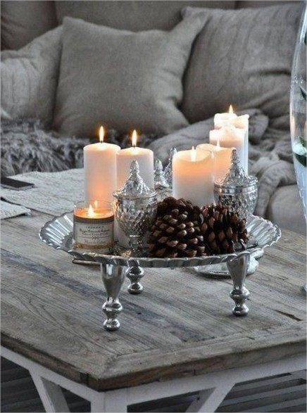 decoration hiver bougies