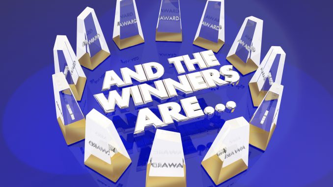 And the Winners Are Awards Ceremony Recognition 3d Illustration
