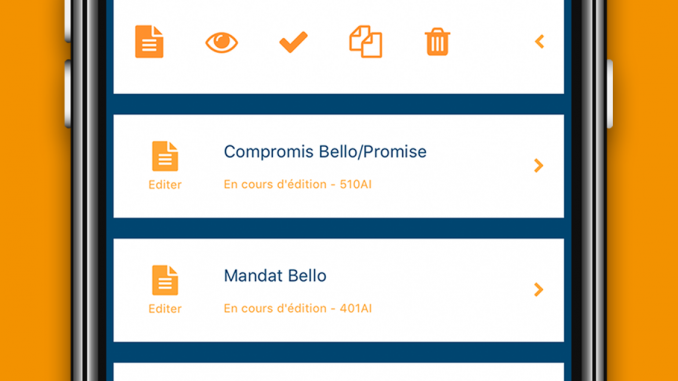 Application Éditions Préférence navigation pour les professionnels de l’immobilier